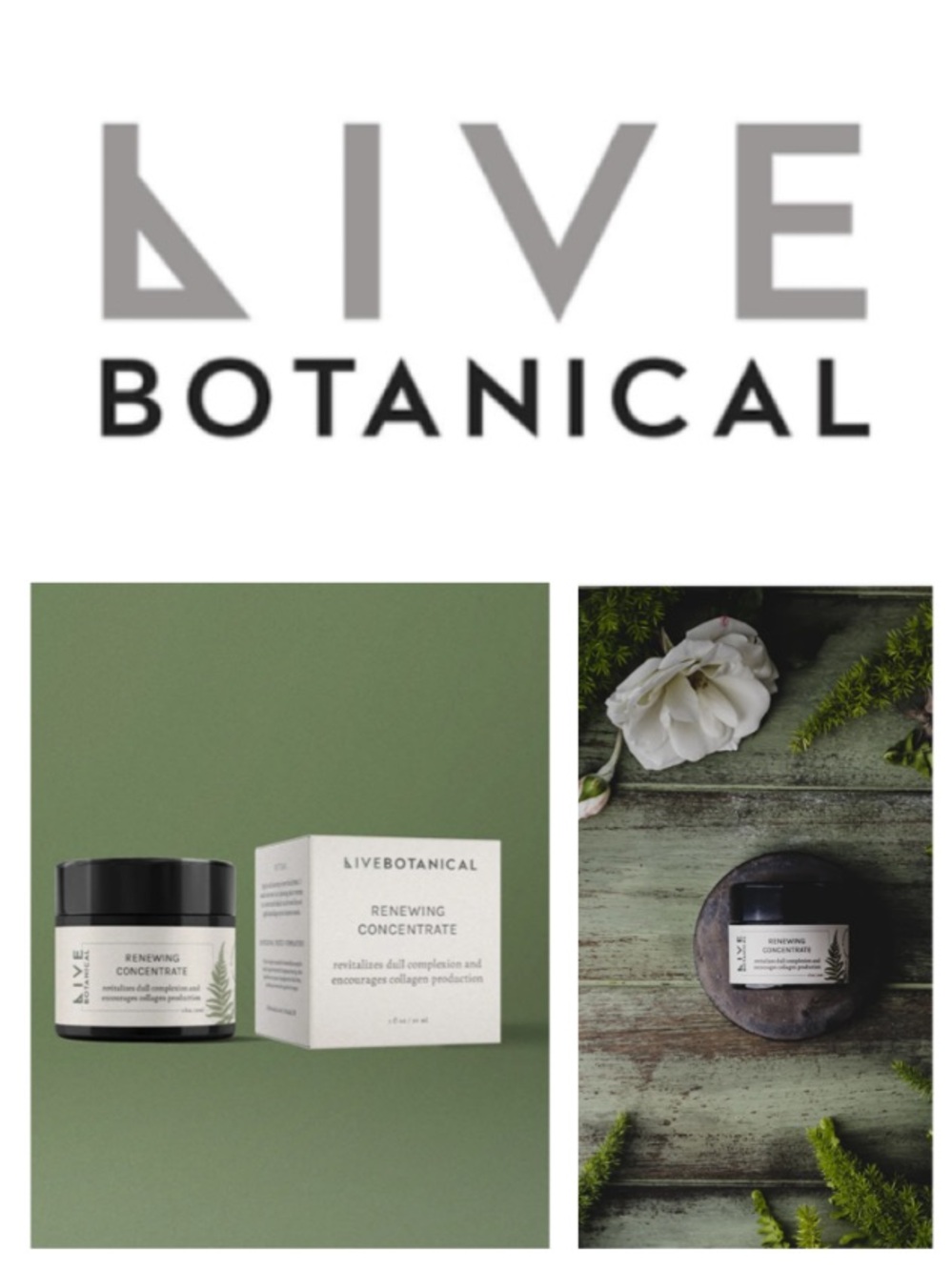 NEW!  Live Botanicals Renewing Concentrate (1 fl oz)